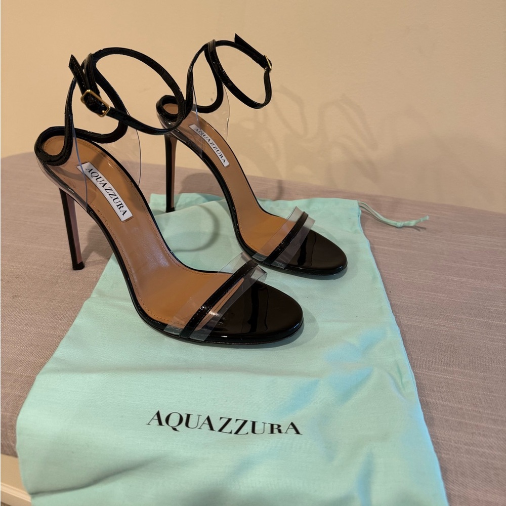 Aquazzura Black heels size 9 worn once